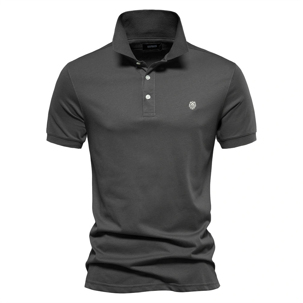 West Louis: 100% Bomuld Broderet Poloshirt - Klassisk Komfort og Stil!